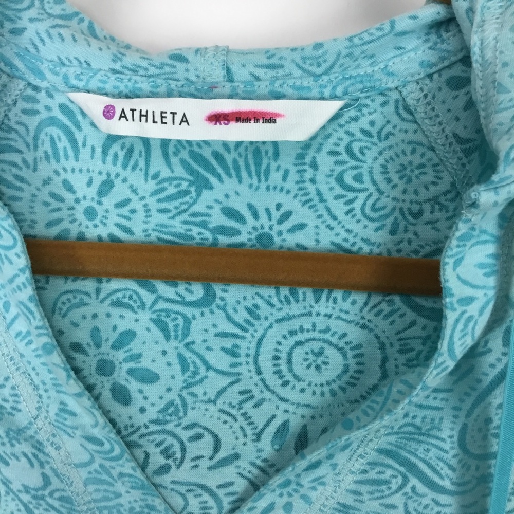 ATHLETA BURNOUT RIVIERA HOODIE TOP - Picture 3 of 3